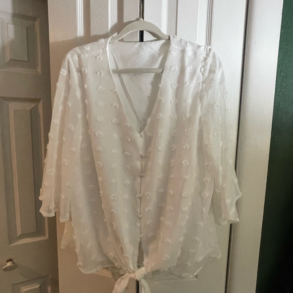 Brand new never worn no tags from Amazon white blouse